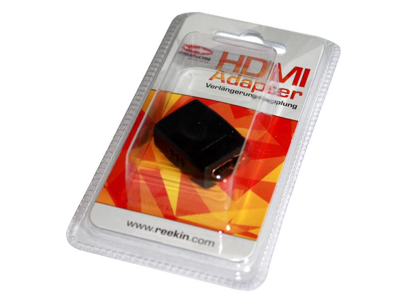 Reekin HDMI naaras - naaras adapteri, kullattu Reekin HDMI naaras - naaras adapteri, kullattu